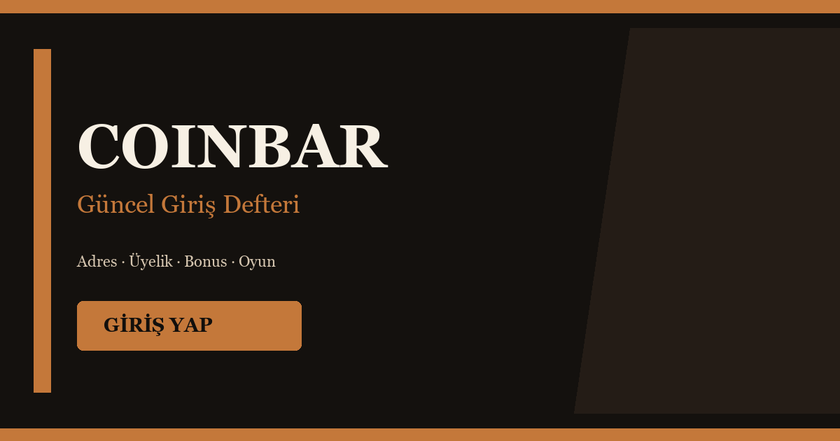 Coinbar güncel giriş kapak